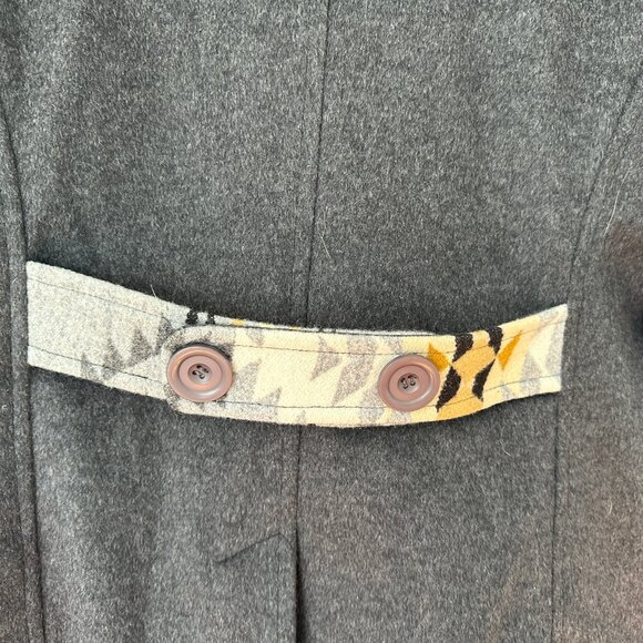 Women's Grey Paul Brodie Wool and Cashmere Coat - Picture 3 of 8